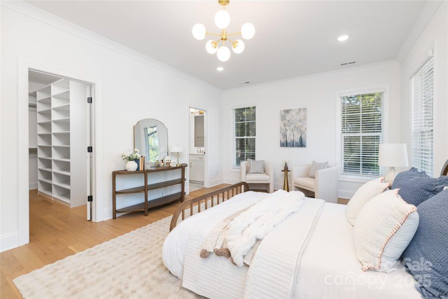 Furnished interior view inside a new home in , Charlotte (Image 10).