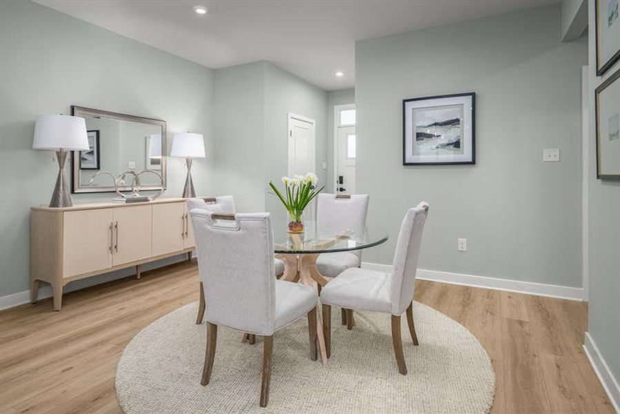 Furnished interior view inside a new home in Afton Arbors, Charlotte (Image 9).