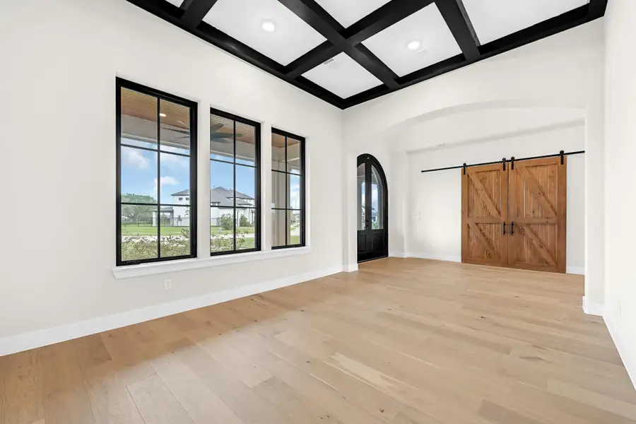 Off the entry, this room can be a formal living room or a dining room. You will see the versatility of this modern floorplan.