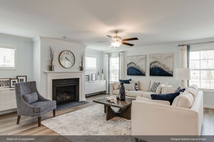Furnished interior view inside a new home in Citadel Point at Southbridge, Sneads Ferry (Image 14). Furnished interior view inside a new home in Citadel Point at Southbridge, Sneads Ferry (Image 14).