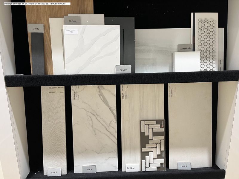 Sample of building materials used in homes in Park Place - 80' Lots, Prosper (Image 3).