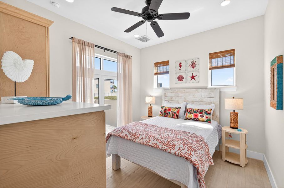 Furnished interior view inside a new home in , Port Aransas (Image 10).