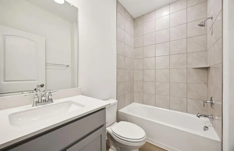 Full bath on the first floor