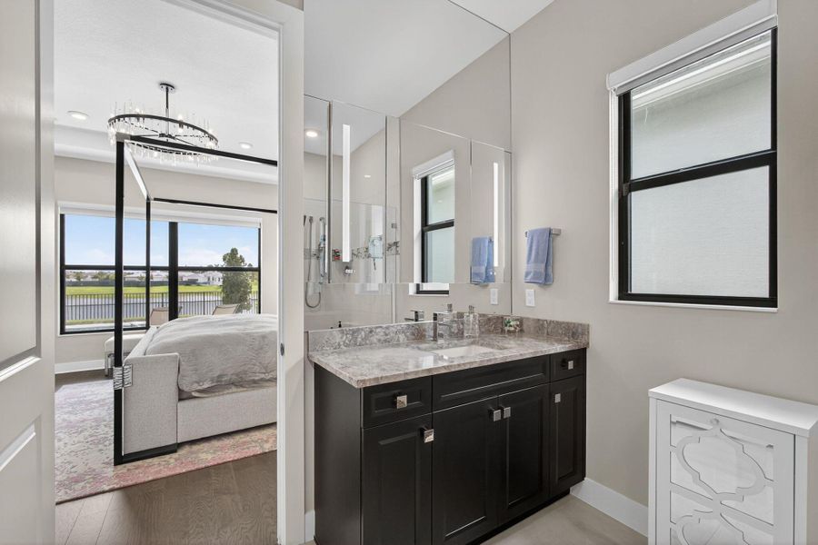 Furnished interior view inside a new home in , The Acreage (Image 10). Furnished interior view inside a new home in , The Acreage (Image 10).