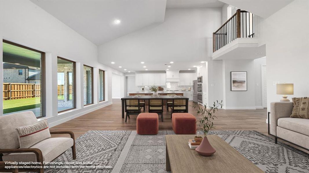 Furnished interior view inside a new home in Terraces 72', Rockwall (Image 12).