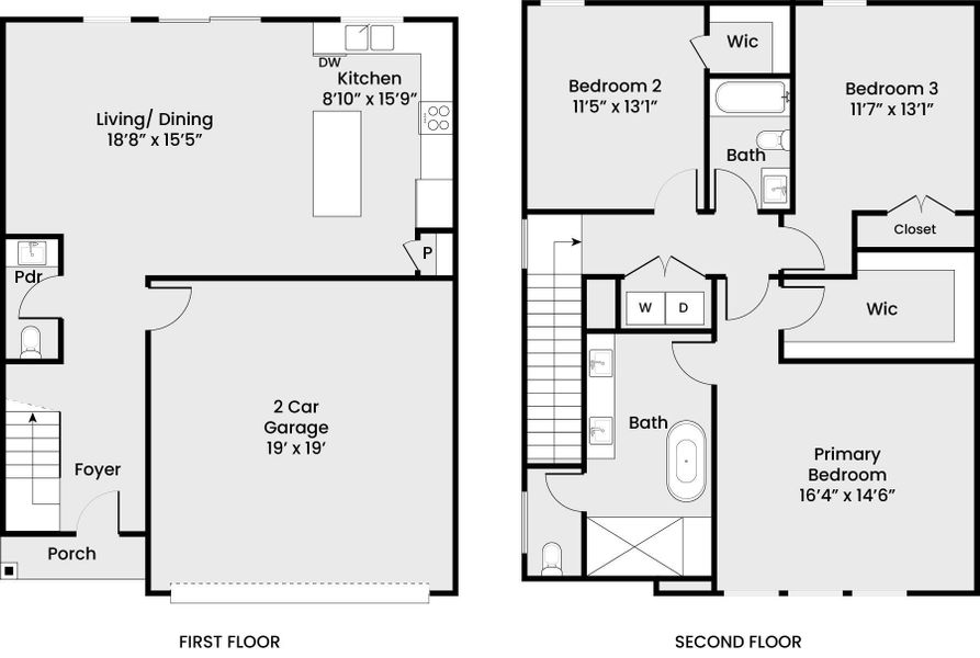 2D floor plan layout of this home in , Houston, TX (Image 3).