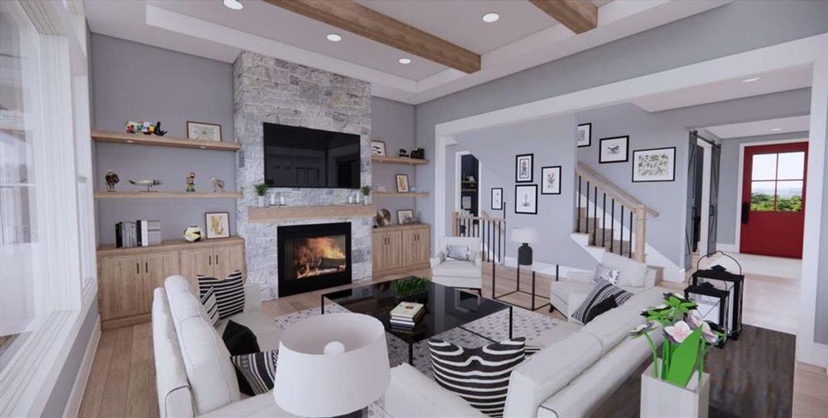 Furnished interior view inside a new home in , Carrollton (Image 42).