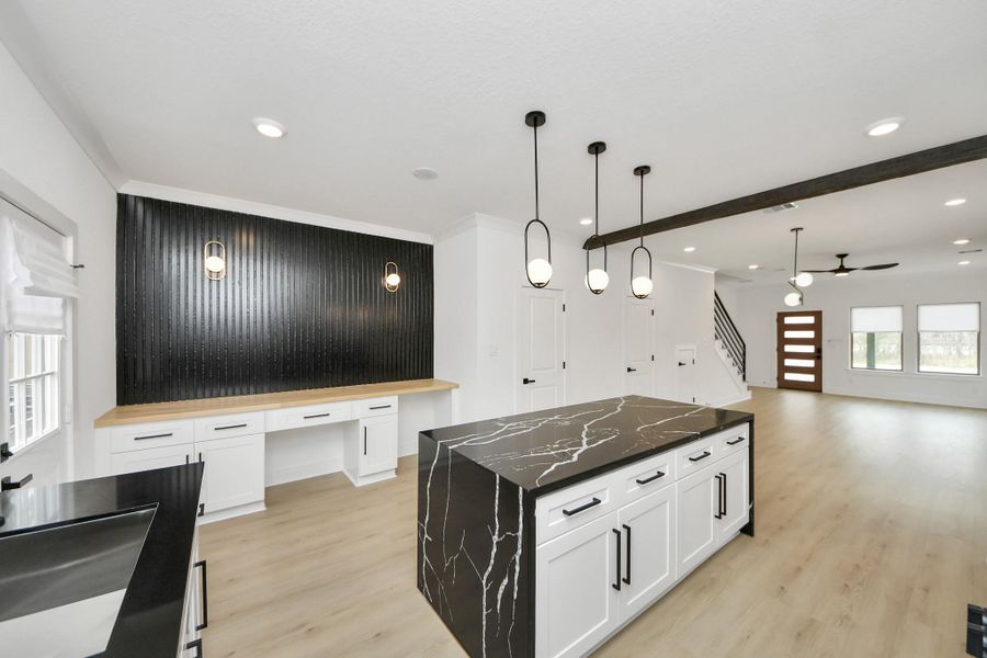 Furnished interior view inside a new home in , Houston (Image 8).