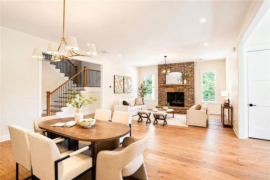 Furnished interior view inside a new home in , Dacula (Image 19).