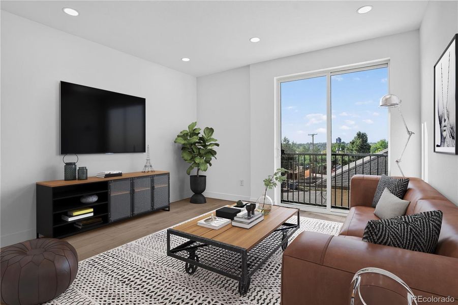 Staged Family Room Second Floor