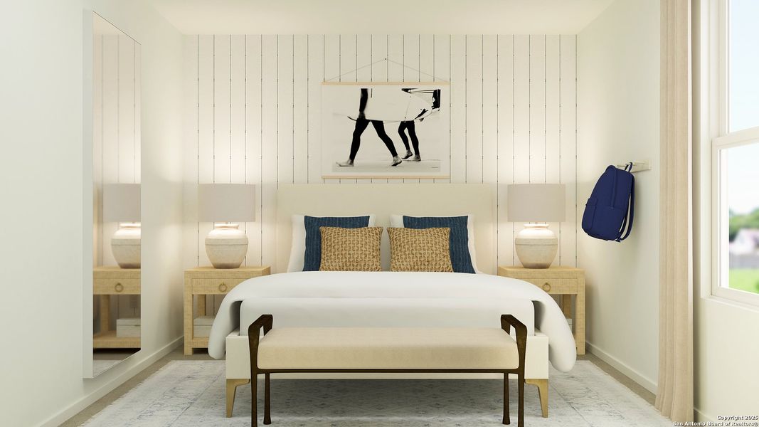 Furnished interior view inside a new home in Espada, San Antonio (Image 18). Furnished interior view inside a new home in Espada, San Antonio (Image 18).