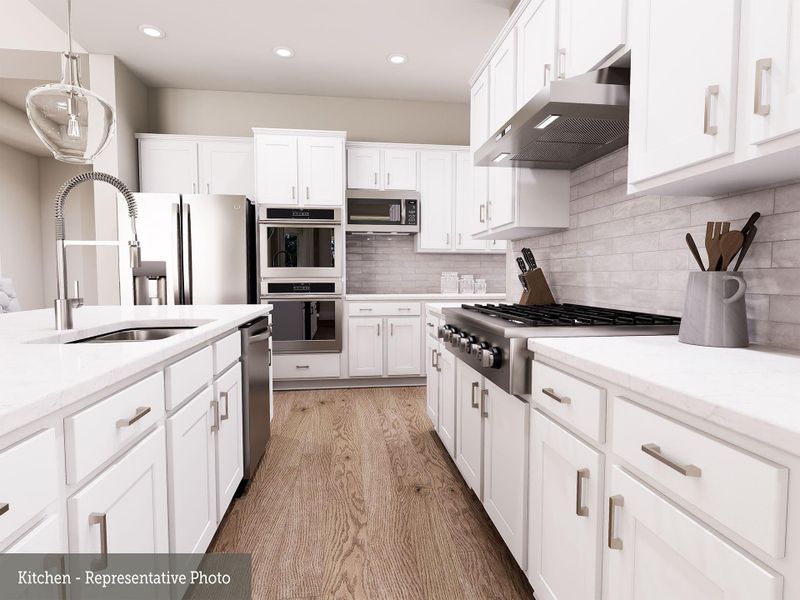 Furnished interior view inside a new home in The Woodlands Hills 70’, Willis (Image 13).