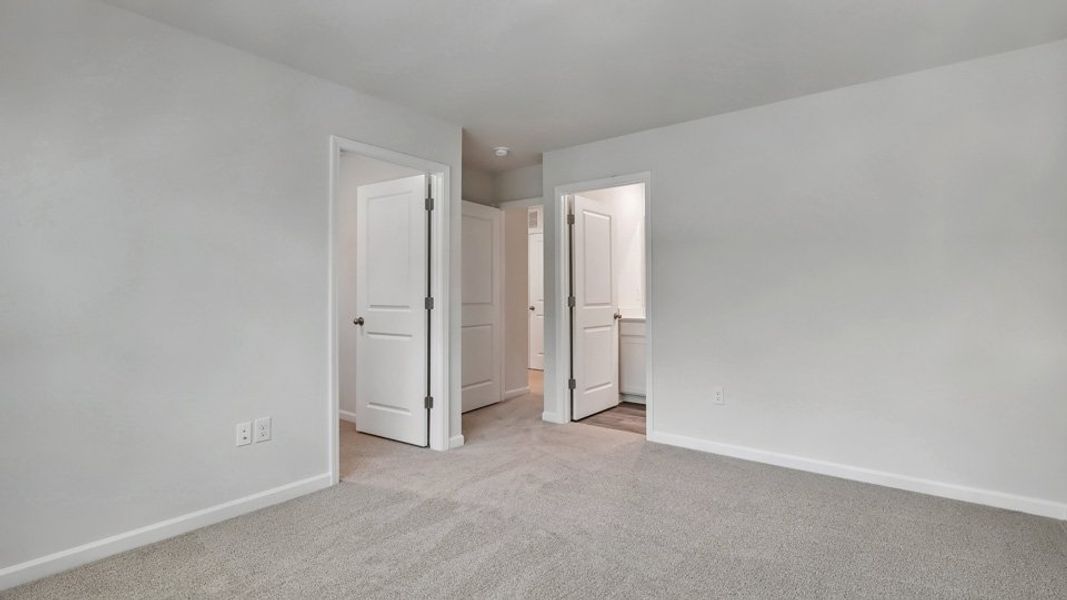 Spacious, unfurnished interior of a new home in The Townes at Honeycutt Oaks, Angier (Image 18).