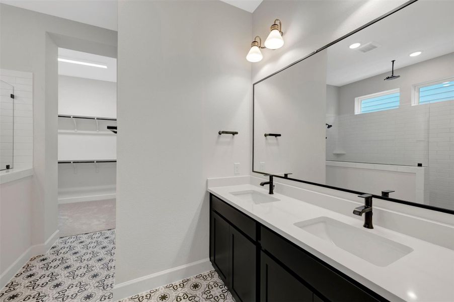 Furnished interior view inside a new home in Pomona - Grove Row Collection, Manvel (Image 5).