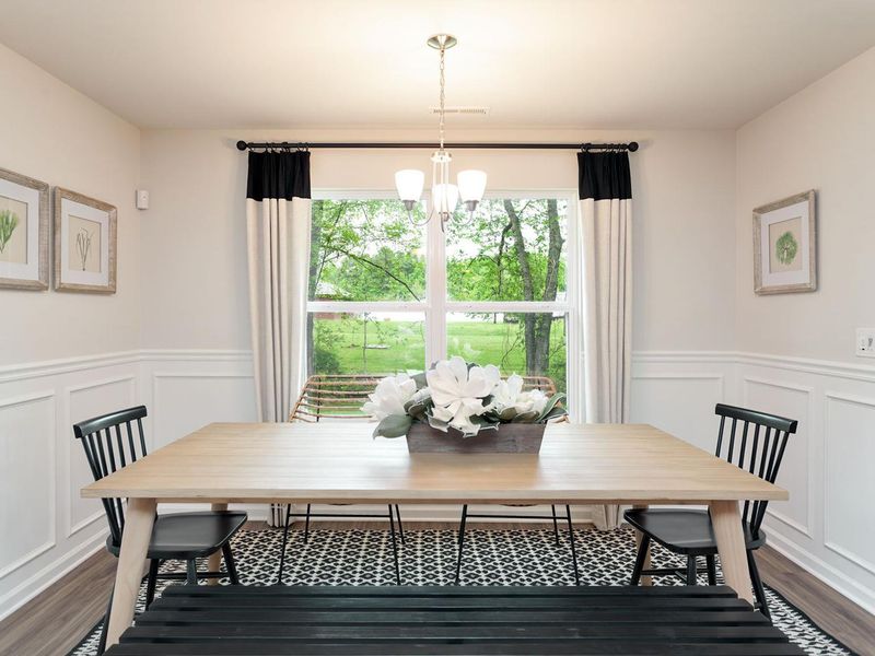 Representative furnished interior of a home built from the The Franklin D by Davidson Homes LLC in Bailey Park, Fayetteville (Image 16).