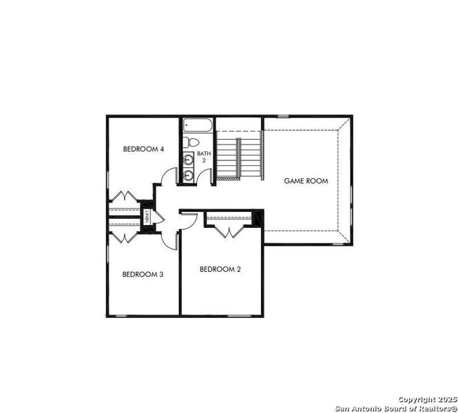 2D floor plan layout of this home in , Cibolo, TX (Image 2).