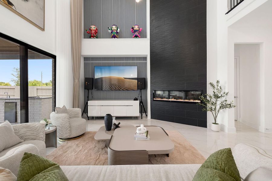 Furnished interior view inside a new home in Pomona, Manvel (Image 12).