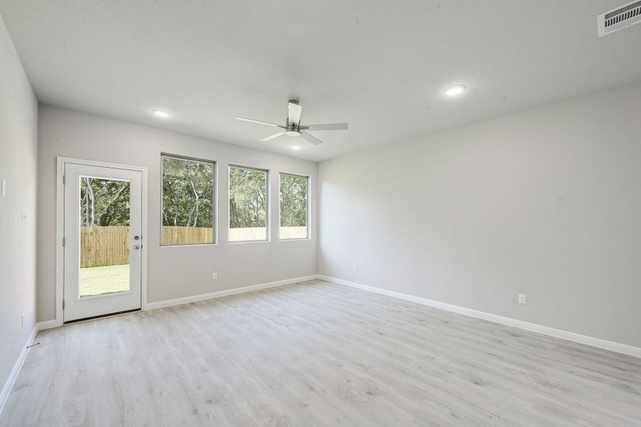 Living Room in the Willow home plan by Trophy Signature Homes – REPRESENTATIVE PHOTO Living Room in the Willow home plan by Trophy Signature Homes – REPRESENTATIVE PHOTO