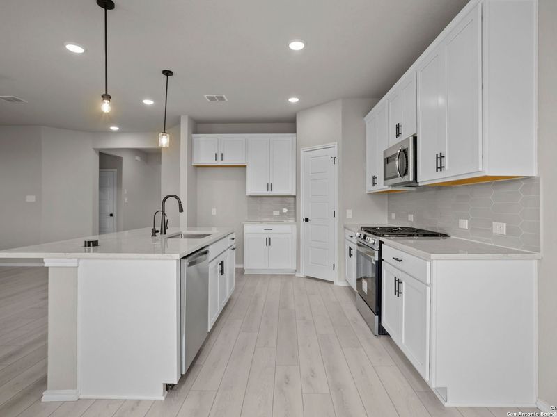 Furnished interior view inside a new home in Horizon Pointe, Converse (Image 6).