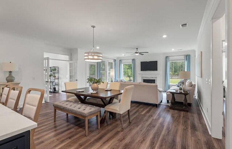Furnished interior view inside a new home in , Huger (Image 27).