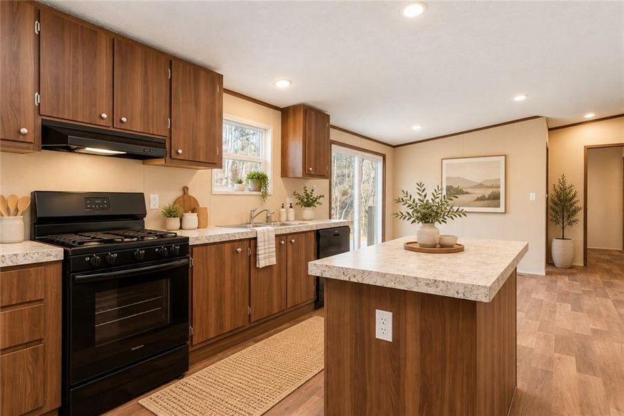 Furnished interior view inside a new home in , Ellijay (Image 33).