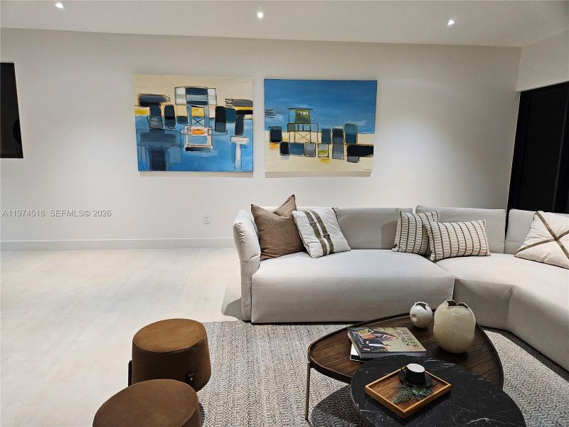 Furnished interior view inside a new home in , Miami (Image 9).