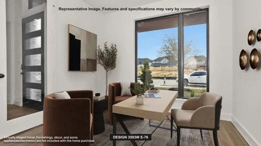 Furnished interior view inside a new home in Harvest Green, Richmond (Image 5).