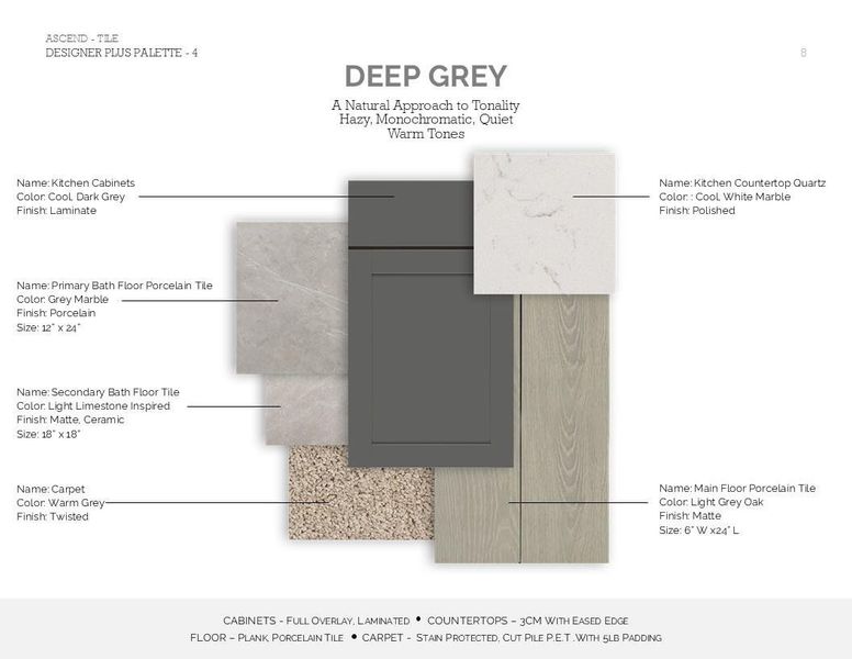 Farmhouse Look Palette 4: Palette Selection (*Artist rendering used for illustration purposes only.)