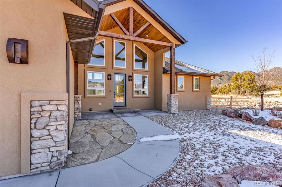 Exterior details and patio area of a home in , Cañon City (Image 3). Exterior details and patio area of a home in , Cañon City (Image 3).