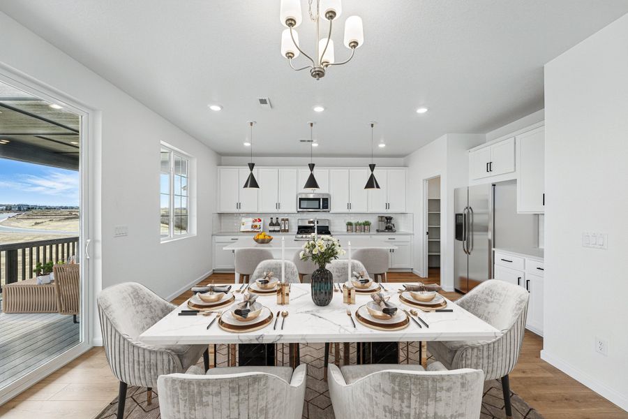 Furnished interior view inside a new home in Parterre, Thornton (Image 4).