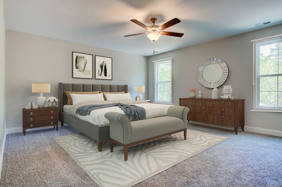 Representative furnished interior of a home built from the Brooks by McKee Homes in Legacy Lakes, Aberdeen (Image 9).