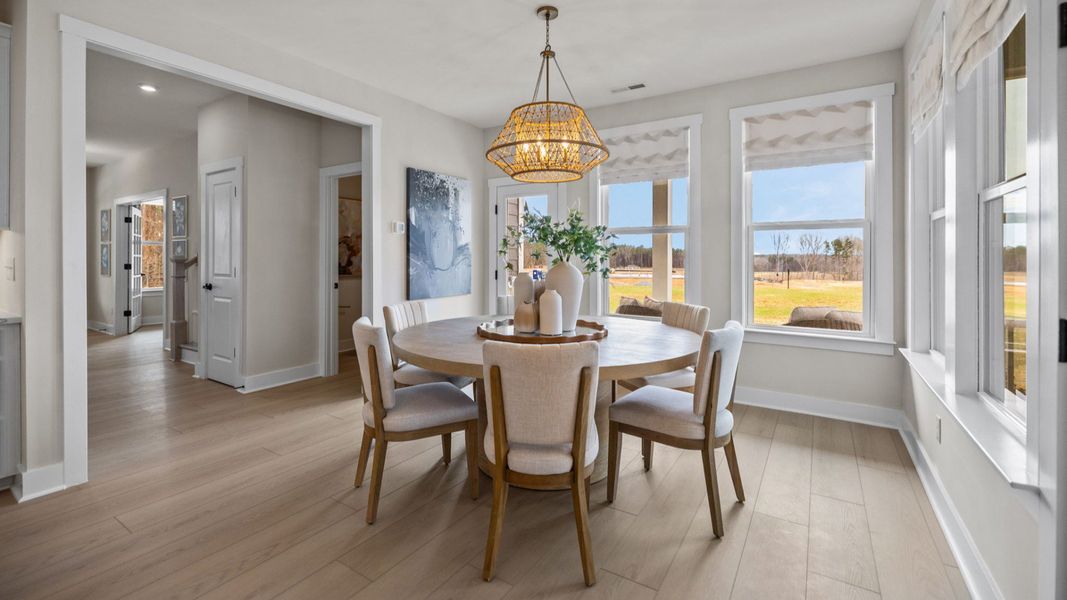 The Stonefield Home Plan in Michaux Garden by DRB Homes in Belmont, NC. - Dining Area