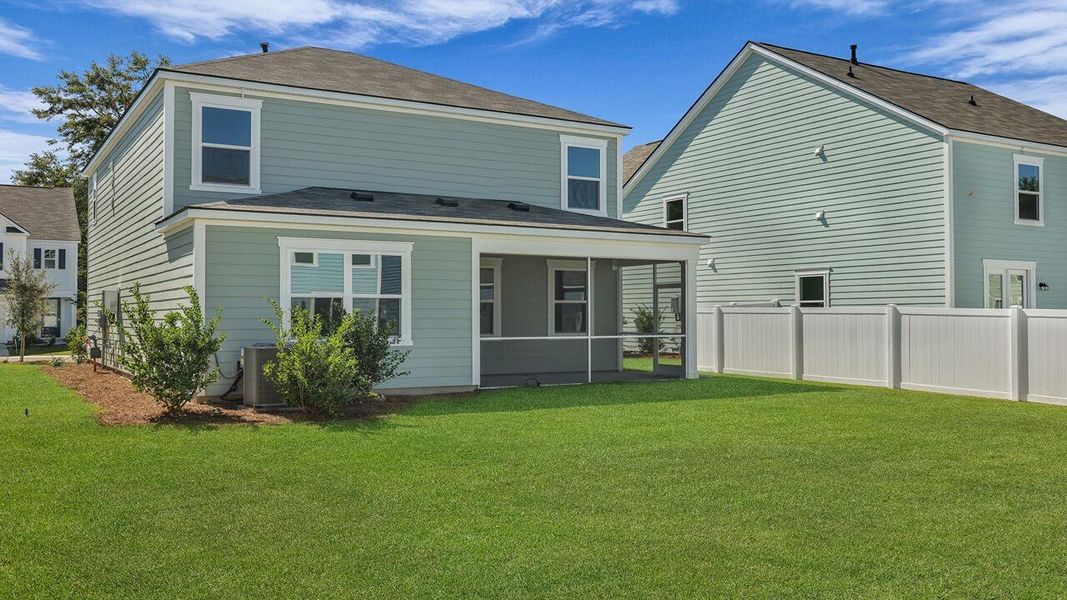 Exterior details and patio area of a home in Founders Corner, Summerville (Image 17).