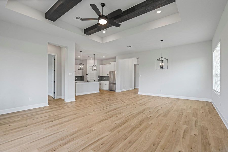 Family room that is sure to be the focal point of the home. Family room that is sure to be the focal point of the home.