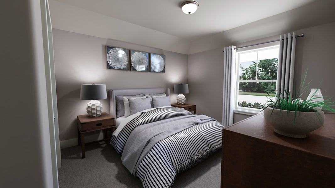 Representative furnished interior of a home built from the Dylan by Tri Pointe Homes in Painted Tree, McKinney (Image 15).