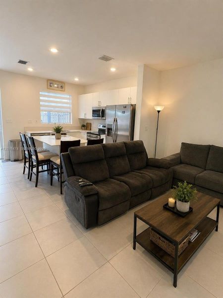 Furnished interior view inside a new home in , Homestead (Image 7). Furnished interior view inside a new home in , Homestead (Image 7).