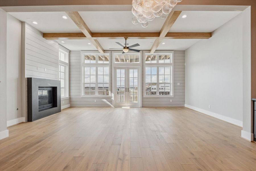 Beautiful open floor plan with expansive views of Clear Lake.   Perfect for entertaining!