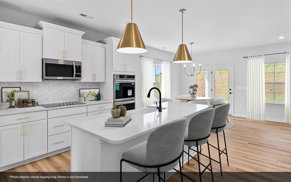 Furnished interior view inside a new home in Brooke Hill, Lewisville (Image 6). Furnished interior view inside a new home in Brooke Hill, Lewisville (Image 6).