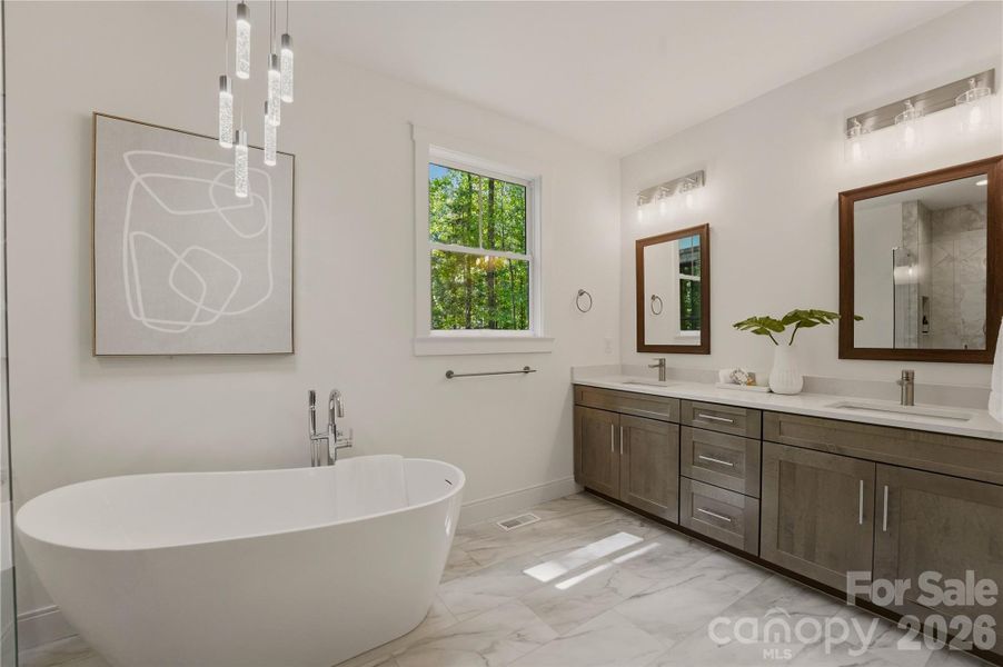 Furnished interior view inside a new home in , Monroe (Image 26).