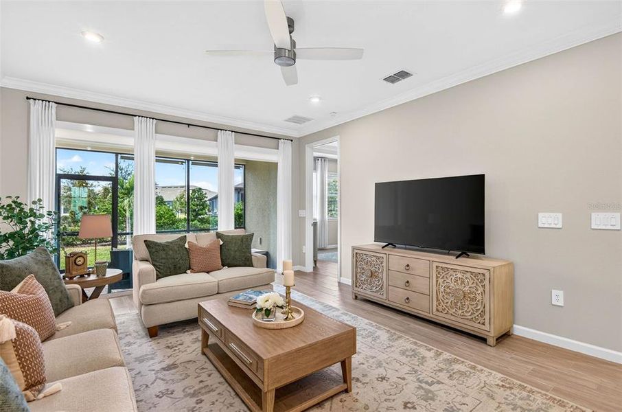 Furnished interior view inside a new home in The Preserve at La Paloma, Sun City Center (Image 18).