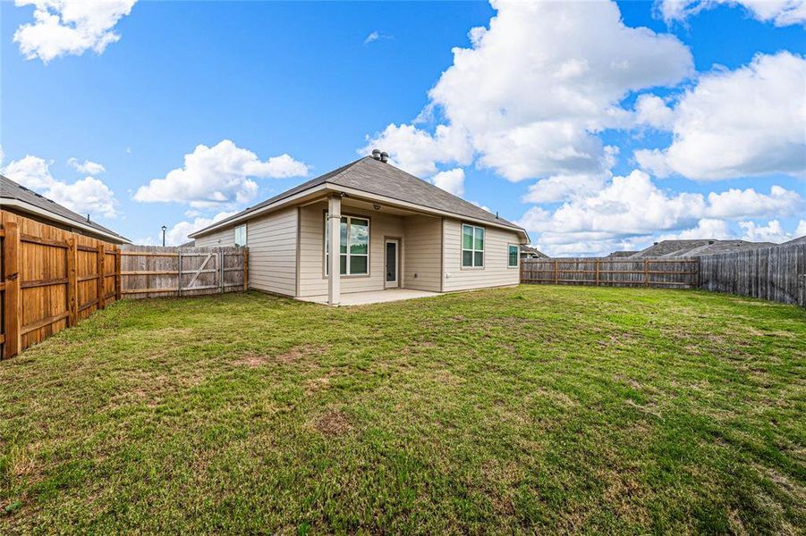 Exterior details and patio area of a home in , Waco (Image 3). Exterior details and patio area of a home in , Waco (Image 3).