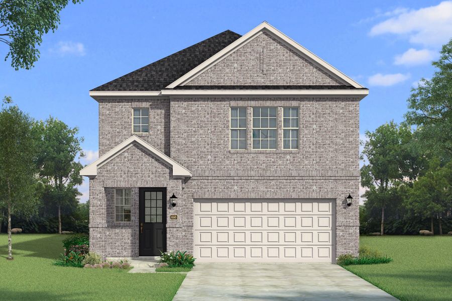 Representative exterior photo of a completed home built from the Redding by Mattamy Homes in Spiritas Ranch, Little Elm, TX (Image 3).