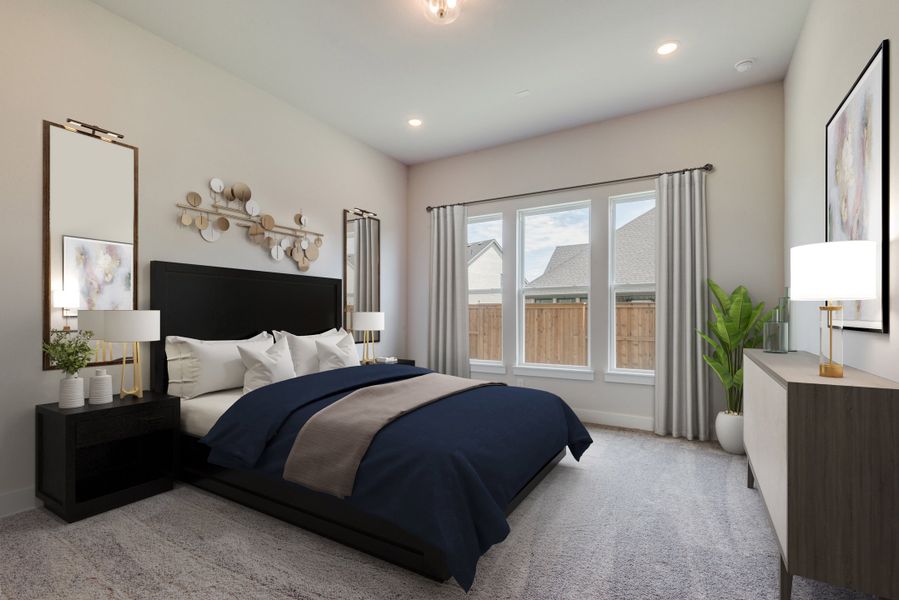 Representative furnished interior of a home built from the Weston II by Southgate Homes in Windsong Ranch 61' Series, Prosper (Image 11). Representative furnished interior of a home built from the Weston II by Southgate Homes in Windsong Ranch 61' Series, Prosper (Image 11).