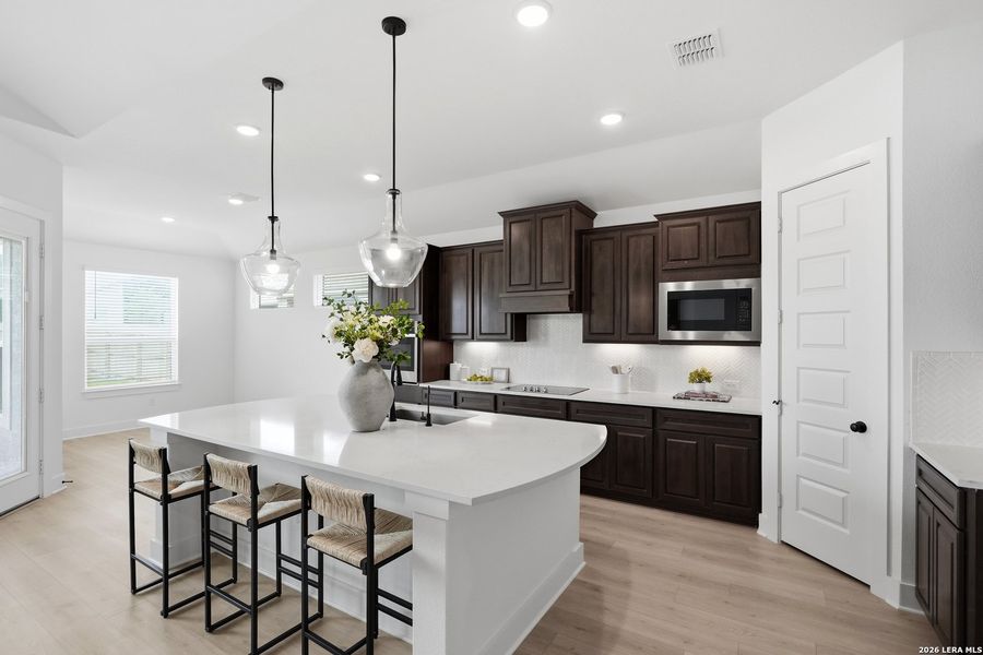 Furnished interior view inside a new home in Alsatian Oaks, Castroville (Image 14). Furnished interior view inside a new home in Alsatian Oaks, Castroville (Image 14).