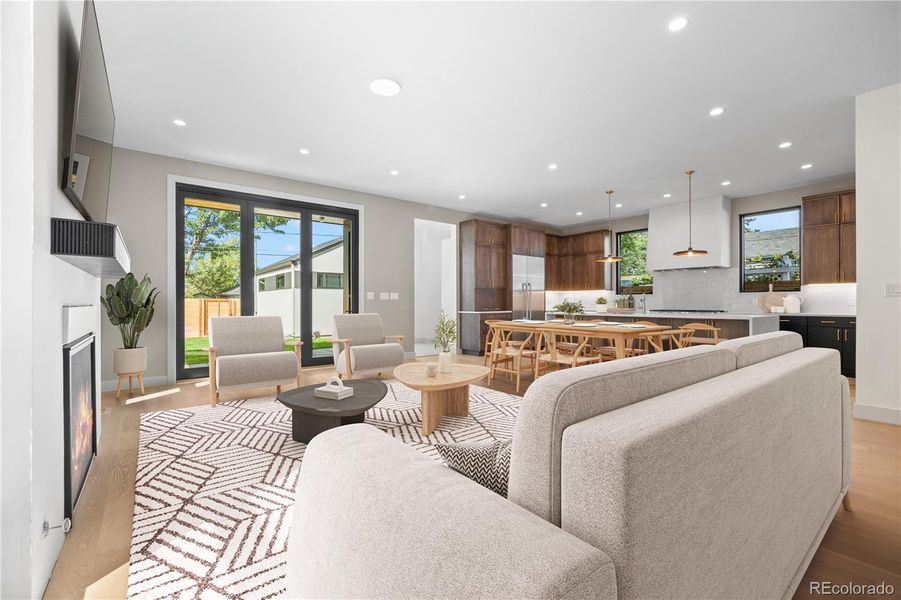 Furnished interior view inside a new home in , Denver (Image 18).