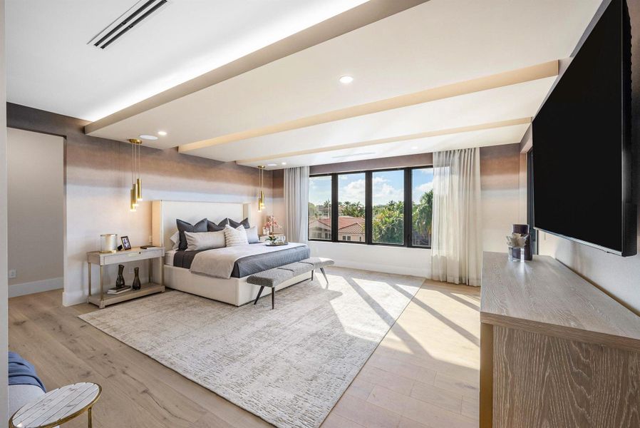 Furnished interior view inside a new home in , Boca Raton (Image 22).