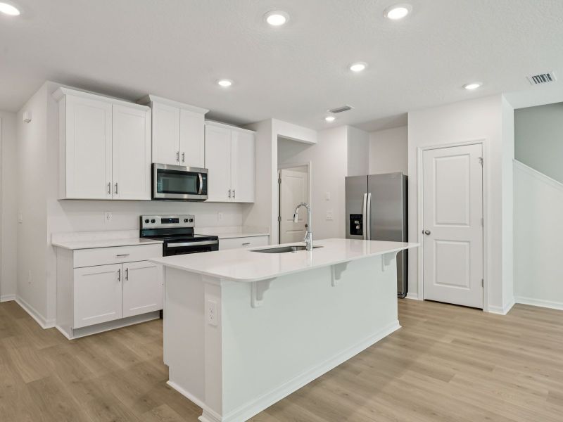 Furnished interior view inside a new home in Bradford Park, Ormond Beach (Image 2). Furnished interior view inside a new home in Bradford Park, Ormond Beach (Image 2).