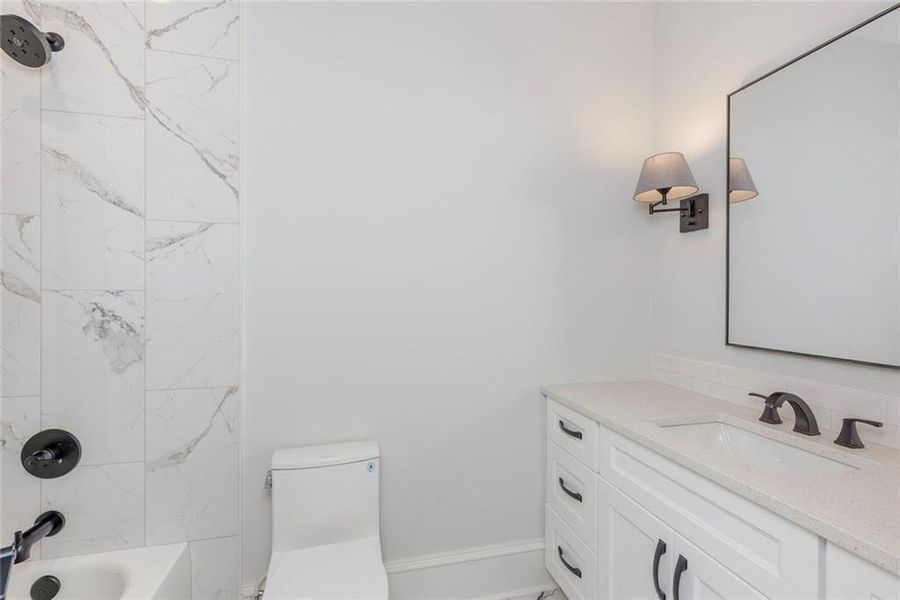 Furnished interior view inside a new home in , Roswell (Image 19).