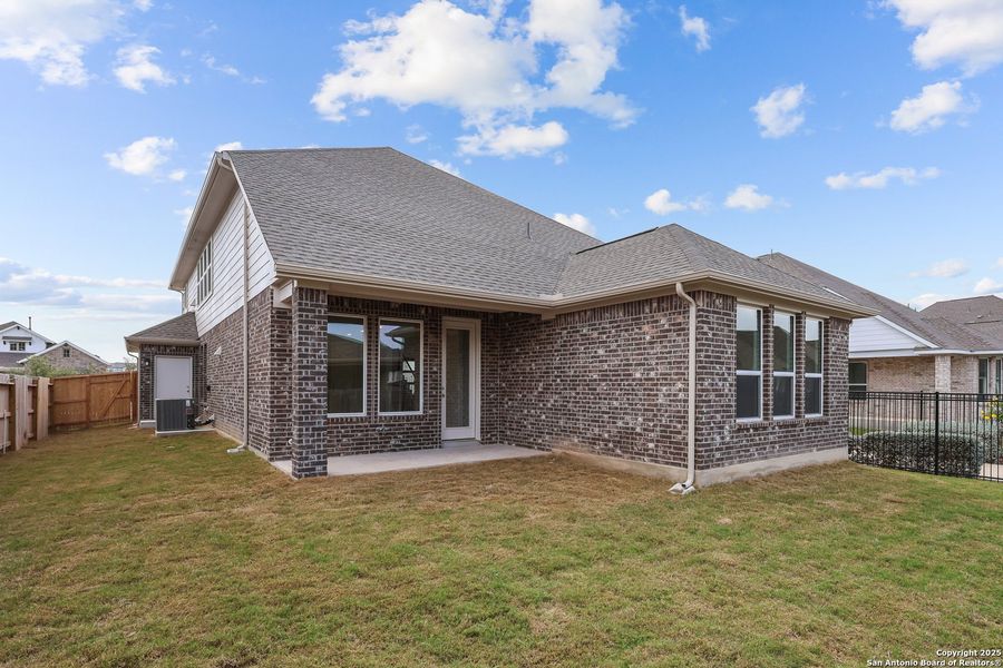 Exterior details and patio area of a home in Veramendi, New Braunfels (Image 4).