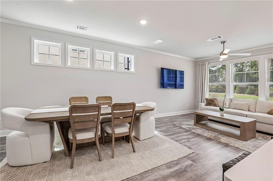 Furnished interior view inside a new home in Town Center Overlook, Peachtree Corners (Image 35).